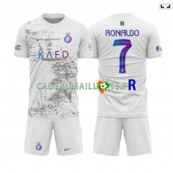 Al-Nassr Maillot avec flocage Ronaldo 7 3ème 2023-2024 ,Tenue Enfant MC