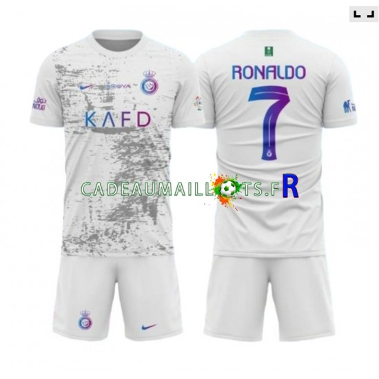 Al-Nassr Maillot avec flocage Ronaldo 7 3ème 2023-2024 ,Tenue Enfant MC