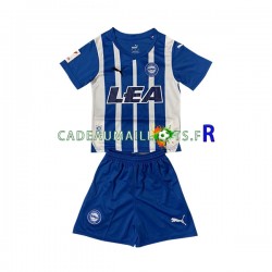 Maillot avec flocage Deportivo Alaves Domicile 2023-2024 ,Tenue Enfant MC