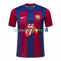 FC Barcelone Maillot avec flocage Rolling Stones Domicile 2023-2024 ,Homme MC