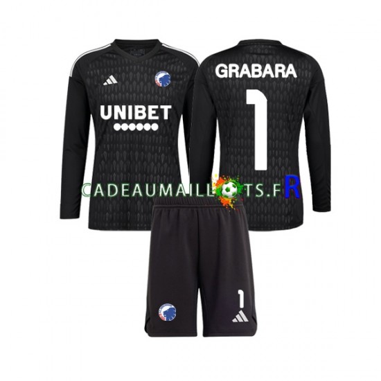 FC Copenhague Maillot avec flocage GRABARA 1 Gardien Extérieur 2023-2024 ,Tenue Enfant ML