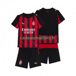 AC Milan Maillot avec flocage Domicile 2025-2026 ,Tenue Enfant MC