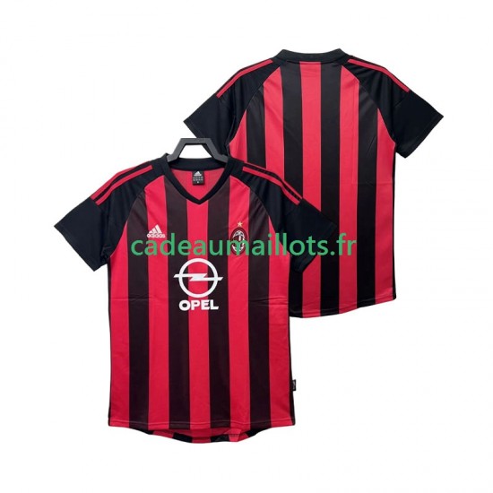 AC Milan Maillot avec flocage Rétro Domicile 2010 2008 ,Homme MC
