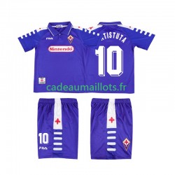 Fiorentina Maillot avec flocage RUICOSTA 10 Rétro Domicile 1988 2002 ,Tenue Enfant MC