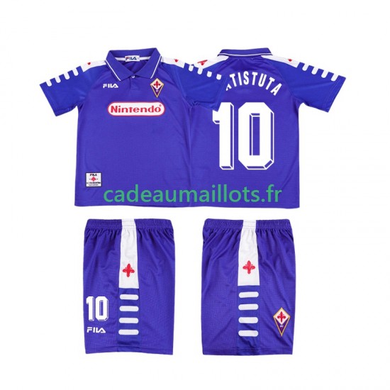 Fiorentina Maillot avec flocage RUICOSTA 10 Rétro Domicile 1988 2002 ,Tenue Enfant MC