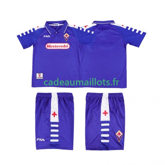 Fiorentina Maillot avec flocage Rétro Domicile 1988 2002 ,Tenue Enfant MC