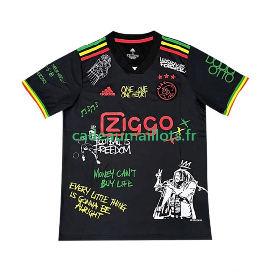 Ajax Amsterdam Maillot avec flocage Noir Bob Marley Special Domicile 2025-2026 ,Homme MC