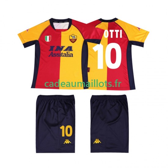 AS Rome Maillot avec flocage TOTTI 10 Rétro Domicile 2011 ,Tenue Enfant MC
