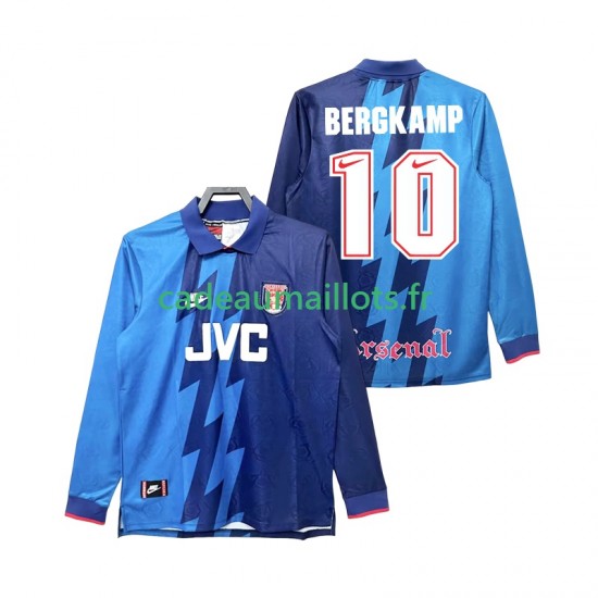 Arsenal Maillot avec flocage Bergkamp 10 Rétro Extérieur 1995 1996 ,Homme ML