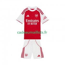 Arsenal Maillot avec flocage Domicile 2025-2026 ,Tenue Enfant MC