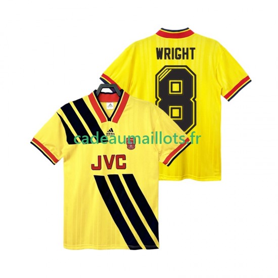 Arsenal Maillot avec flocage WRIGHT 8 Rétro Extérieur 1993 1994 ,Homme MC