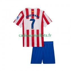 Atlético Madrid Maillot avec flocage Antoine Griezmann 7 Domicile 2025-2026 ,Tenue Enfant MC