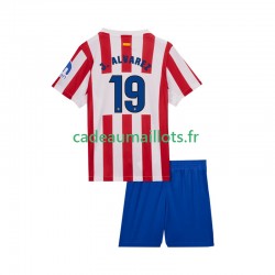 Atlético Madrid Maillot avec flocage Julian Alvarez 19 Domicile 2025-2026 ,Tenue Enfant MC