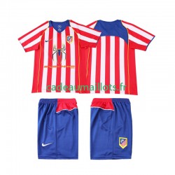 Atlético Madrid Maillot avec flocage Rétro Domicile 1999 1998 ,Tenue Enfant MC