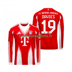 Bayern Munich Maillot avec flocage Alphonso Davies 19 Domicile 2025-2026 ,Homme ML