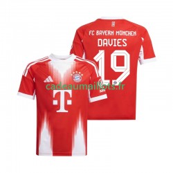Bayern Munich Maillot avec flocage Alphonso Davies 19 Domicile 2025-2026 ,Homme MC