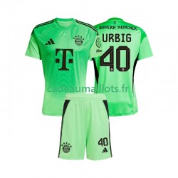 Bayern Munich Maillot avec flocage Jonas Urbig 40 Gardien Domicile 2025-2026 ,Tenue Enfant MC