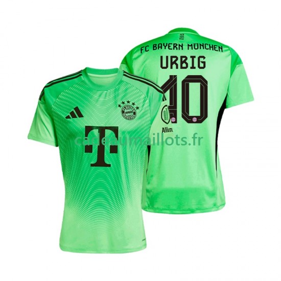 Bayern Munich Maillot avec flocage Jonas Urbig 40 Gardien Domicile 2025-2026 ,Homme MC
