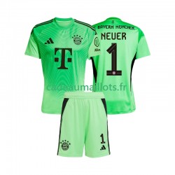 Bayern Munich Maillot avec flocage Manuel Neuer 1 Gardien Domicile 2025-2026 ,Tenue Enfant MC