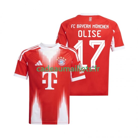 Bayern Munich Maillot avec flocage Michael Olise 17 Domicile 2025-2026 ,Homme MC