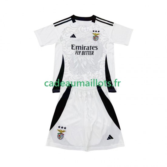 Benfica Maillot avec flocage Blanc Special Domicile 2025-2026 ,Tenue Enfant MC
