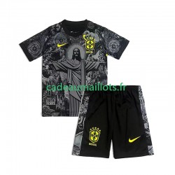 Brésil Cheist the Redeemer Football Shirts Domicile 2024 ,Tenue Enfant MC