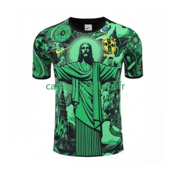 Brésil Maillot avec flocage Vert Jesus Domicile 2024-2025 ,Homme MC Brésil Maillot avec flocage Vert Jesus Domicile 2024-2025 ,Homme MC