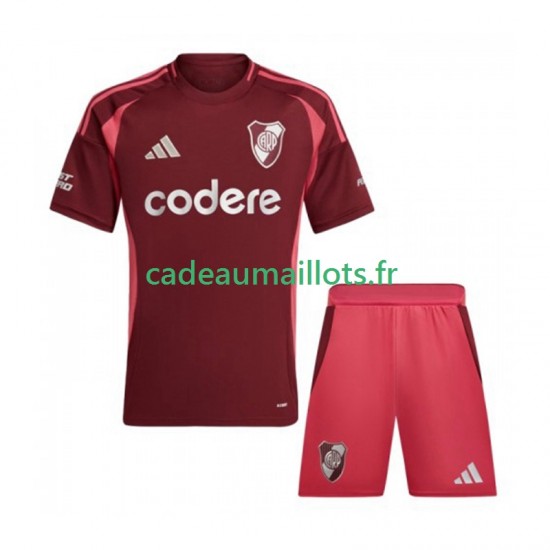 CA River Plate Maillot avec flocage Extérieur 2024-2025 ,Tenue Enfant MC