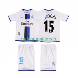 Chelsea Maillot avec flocage DROGBA 15 Rétro Extérieur 2008 ,Tenue Enfant MC