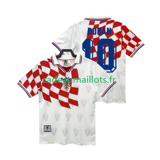 Croatie Maillot avec flocage BOBAN 10 Rétro Domicile 1988 ,Homme MC