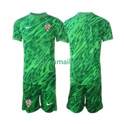 Croatie Maillot avec flocage Gardien Extérieur 2024 ,Tenue Enfant MC