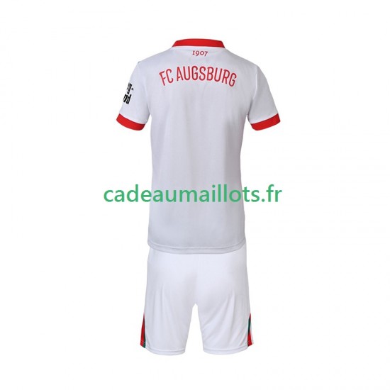 Maillot avec flocage FC Augsburg Domicile 2025-2026 ,Tenue Enfant MC