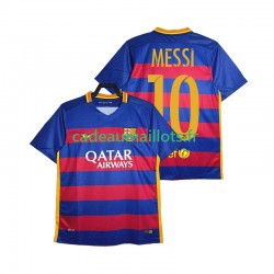 FC Barcelone Maillot avec flocage Lionel Messi 10 - Rétro Domicile 2015 2016 ,Homme MC