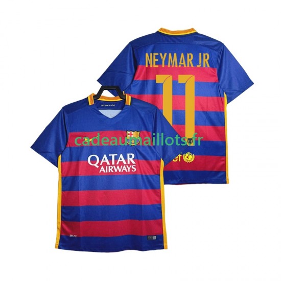 FC Barcelone Maillot avec flocage Neymar JR 11 - Rétro Domicile 2015 2016 ,Homme MC