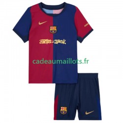 FC Barcelone Maillot avec flocage TRAVIS SCOTT Domicile 2024-2025 ,Tenue Enfant MC