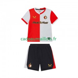 Feyenoord Rotterdam Maillot avec flocage Domicile 2025-2026 ,Tenue Enfant MC