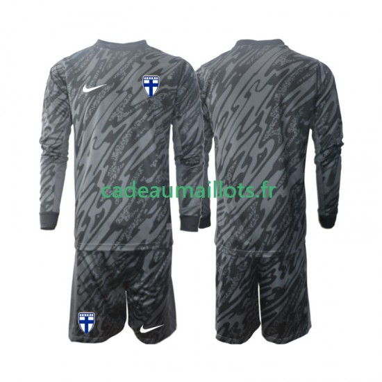 Finlande Maillot avec flocage Gardien Domicile 2024 ,Tenue Enfant ML