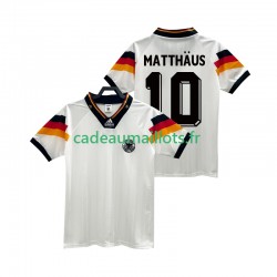 Allemagne Maillot avec flocage MATTHAUS 10 Rétro Domicile 1992 ,Homme MC