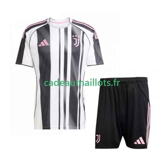 Juventus Maillot avec flocage Domicile 2025-2026 ,Tenue Enfant MC