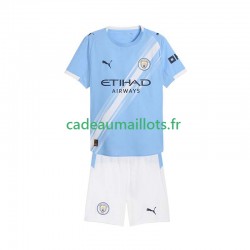 Manchester City Maillot avec flocage Domicile 2025-2026 ,Tenue Enfant MC