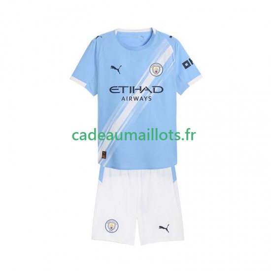 Manchester City Maillot avec flocage Domicile 2025-2026 ,Tenue Enfant MC