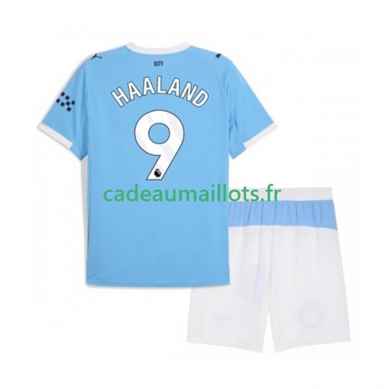 Manchester City Maillot avec flocage Erling Haaland 9 Domicile 2025-2026 ,Tenue Enfant MC
