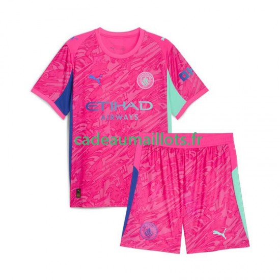 Manchester City Maillot avec flocage Gardien Extérieur 2025-2026 ,Tenue Enfant MC
