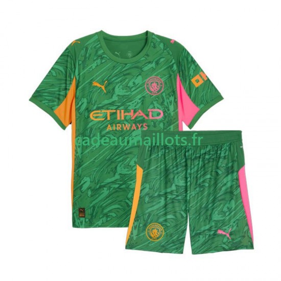 Manchester City Maillot avec flocage Gardien Domicile 2025-2026 ,Tenue Enfant MC