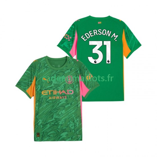 Manchester City Maillot avec flocage Ederson Moraes 31 Gardien Domicile 2025-2026 ,Homme MC Manchester City Maillot avec flocage Ederson Moraes 31 Gardien Domicile 2025-2026 ,Homme MC