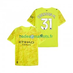 Manchester City Maillot avec flocage Ederson Moraes 31 Gardien 3ème 2025-2026 ,Homme MC