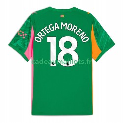 Manchester City Maillot avec flocage ORTEGA MORENO 18 Gardien Domicile 2025-2026 ,Homme MC