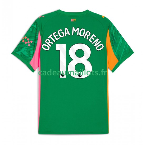 Manchester City Maillot avec flocage ORTEGA MORENO 18 Gardien Domicile 2025-2026 ,Homme MC