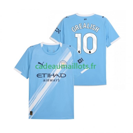 Manchester City Maillot avec flocage Jack Grealish 10 Domicile 2025-2026 ,Homme MC Manchester City Maillot avec flocage Jack Grealish 10 Domicile 2025-2026 ,Homme MC