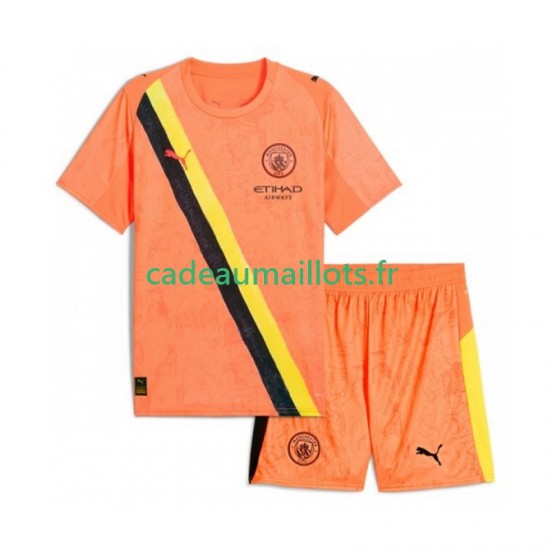 Manchester City Maillot avec flocage KIDSUPER Gardien Domicile 2025-2026 ,Tenue Enfant MC